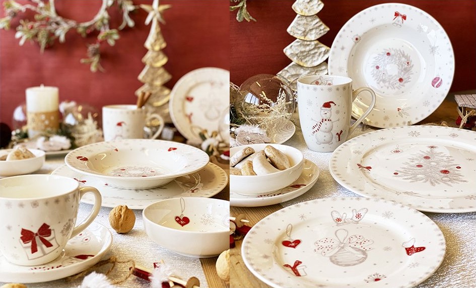 Nádherná kolekce vánočního porcelánového nádobí od by inspire menší obrázek
